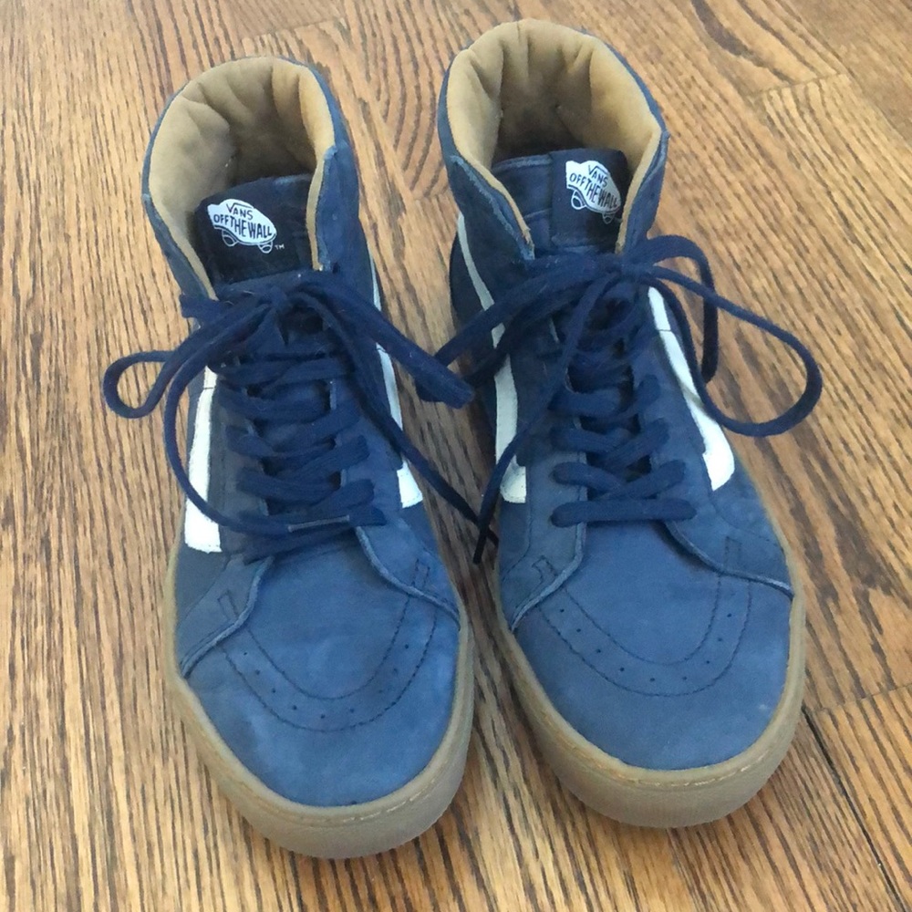 Vans high tops skateboard shoes